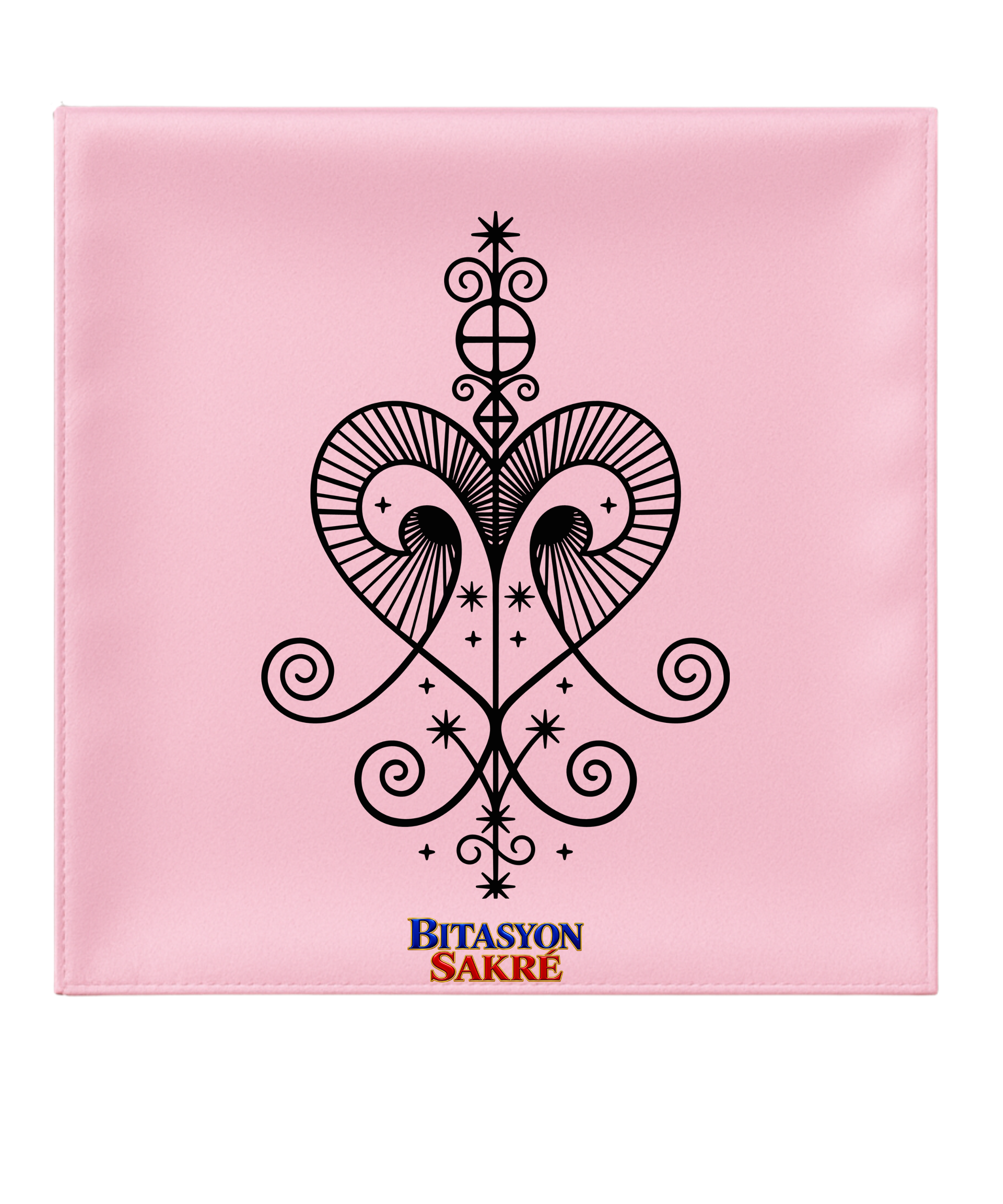 23.6X23.6 INCHES ERZULIE FREDA PinkVeve Head Scarf EZILIFREDA Metresili  ERZULIE FREDA Veve Mouchwa Rose