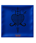 23.6X23.6 INCHES ERZULIE DANTOR Blue Veve Head Scarf EZILIDANTO ERZULIE DANTOR Veve Mouchwa