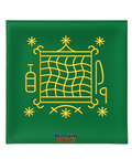 23.6X23.6 INCHES KOUZEN ZAKA Green Veve Head Scarf KOUZEN ZAKA Veve Mouchwa Lwa