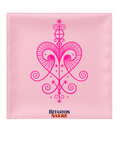 23.6X23.6 INCHES ERZULIE FREDA Pink Veve Head Scarf EZILIFREDA Metresili  ERZULIE FREDA Veve Mouchwa Rose