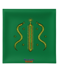 23.6X23.6 INCHES DAMBALLAH Green Veve Head Scarf DAMBALLAH Veve Mouchwa Lwa