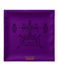 23.6X23.6 INCHES Purple BARON SAMEDI Veve Head Scarf BARON SAMEDI Veve Mouchwa Lwa Mauve