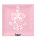 23.6X23.6 INCHES ERZULIE FREDA Pink Veve Head Scarf EZILIFREDA Metresili  ERZULIE FREDA Veve Mouchwa Rose