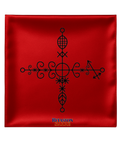 23.6X23.6 INCHES TIJEAN DANTOR Red Veve Head Scarf TIJEAN DANTO TIJEAN DANTOR Veve Mouchwa