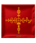 23.6X23.6 INCHES TIJEAN DANTOR Red Veve Head Scarf TIJEAN DANTO TIJEAN DANTOR Veve Mouchwa
