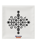 23.6X23.6 INCHES PAPA LEGBA Veve Head Scarf LEGBA Veve Mouchwa Lwa