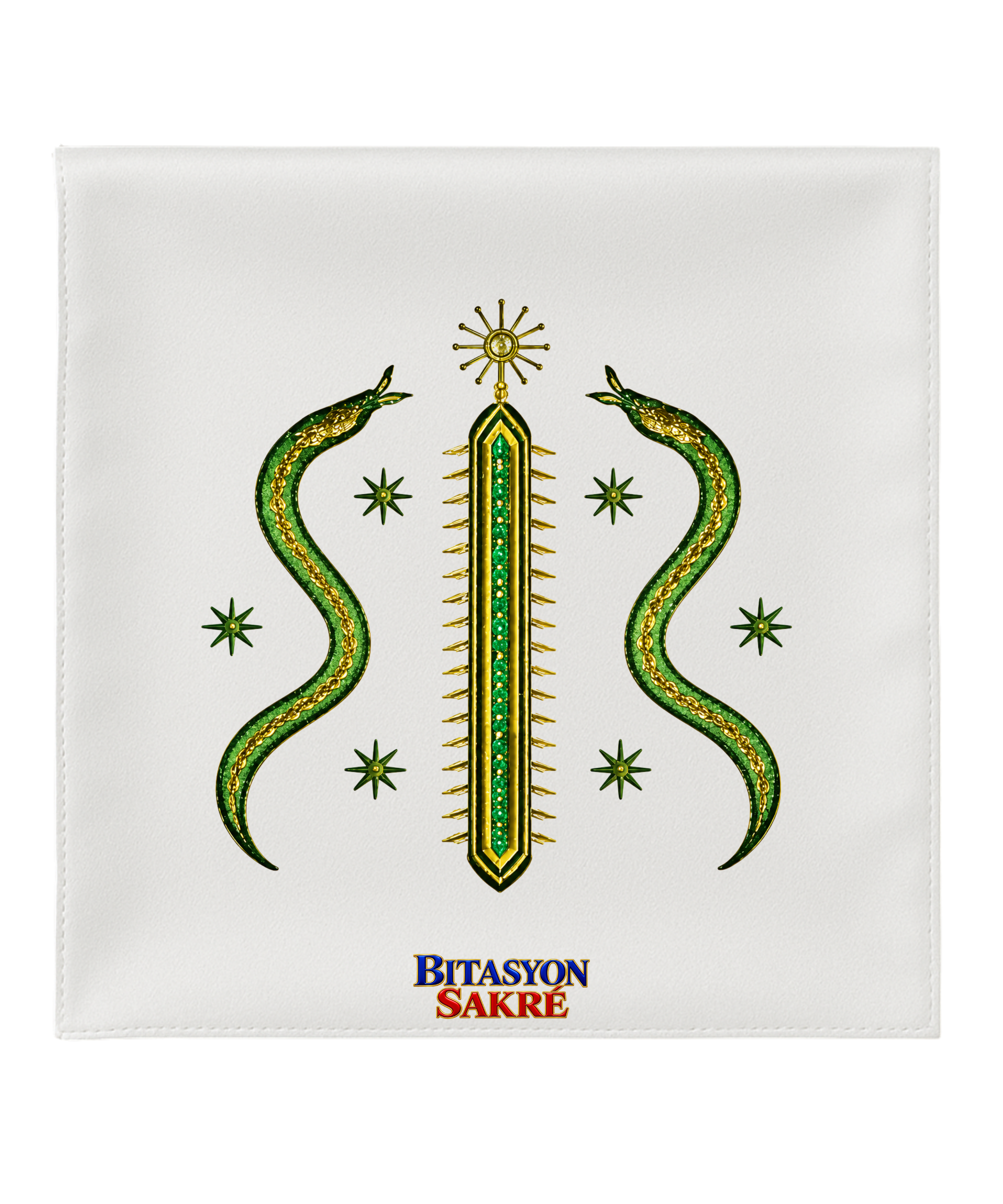 23.6X23.6 INCHES DAMBALLAH White Veve Head Scarf DAMBALLAH Veve Mouchwa Lwa