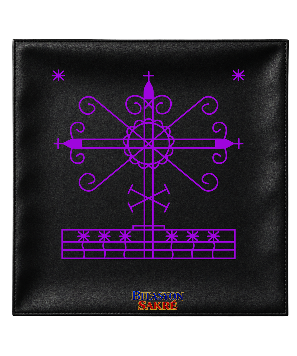23.6X23.6 INCHES Purple GEDE NIBO Veve Head Scarf GEDE Veve Mouchwa Lwa Noir