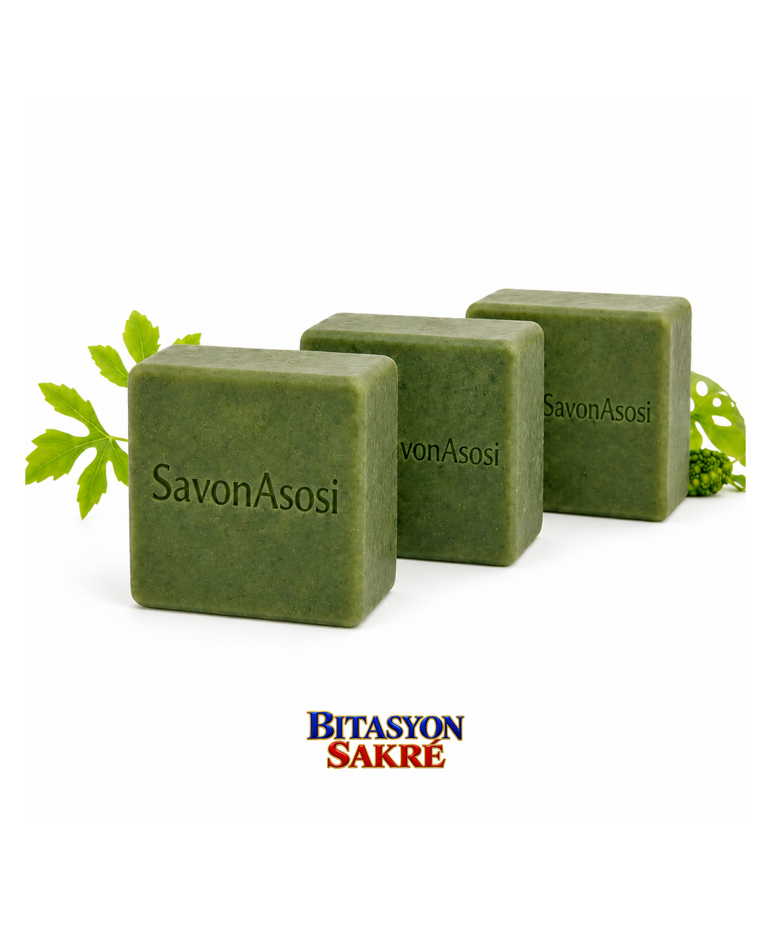 3 Pack Savon Asosi Soap, Cerasee Soap Bitter Melon Herbal Skincare Bar