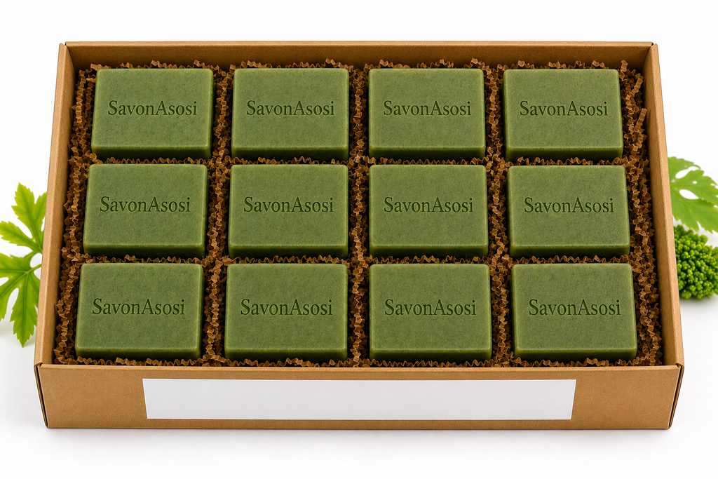 12 Pack Savon Asosi Soap, Cerasee Soap Bitter Melon Herbal Skincare Bar